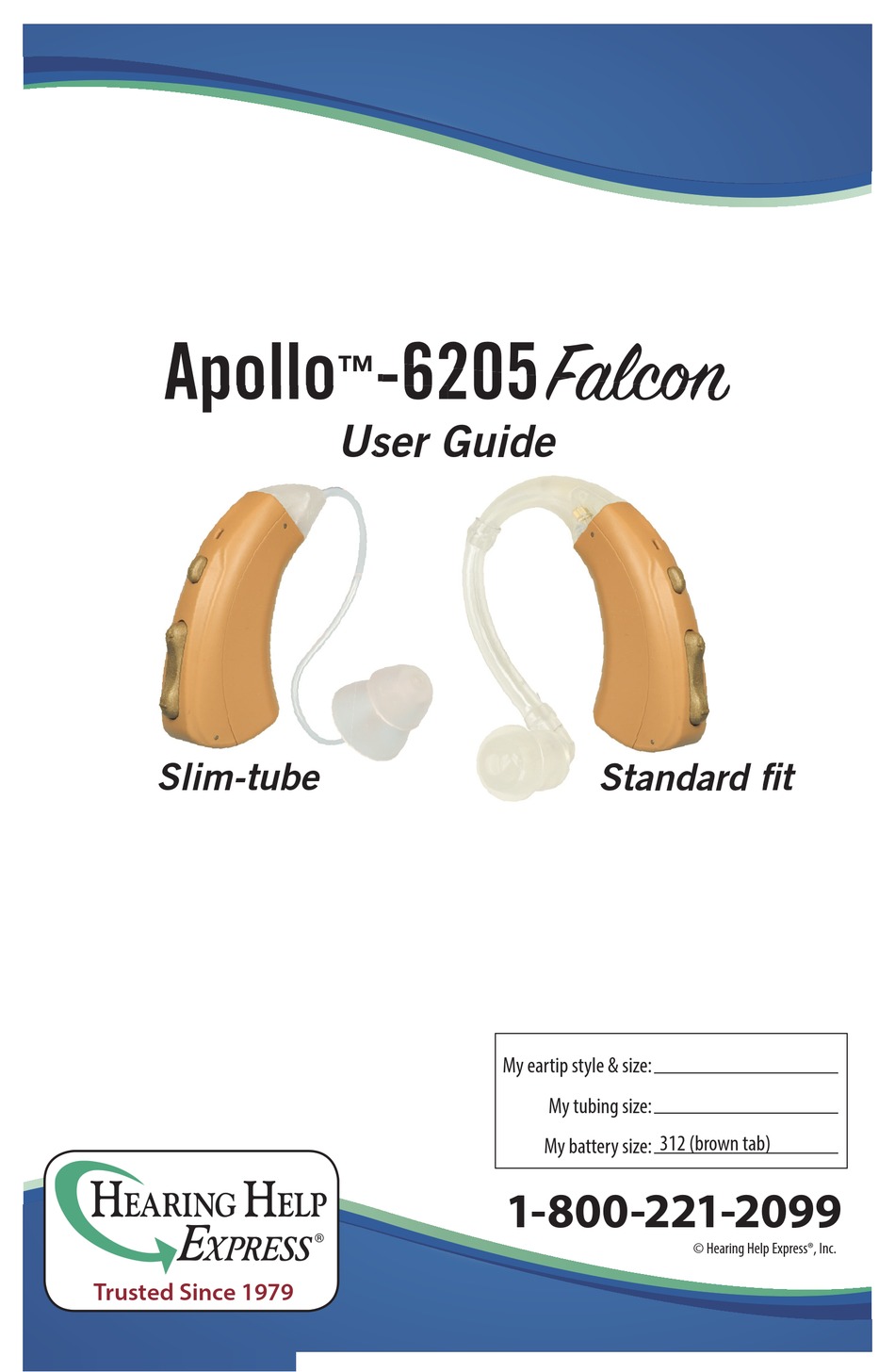 HEARING HELP EXPRESS APOLLO6205 FALCON HEARING AID USER MANUAL