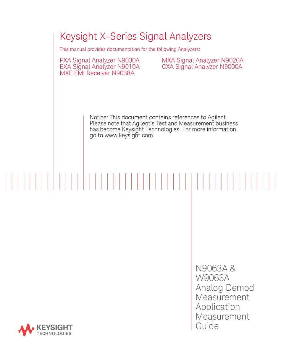 KEYSIGHT N9030A MEASUREMENT MANUAL Pdf Download ManualsLib