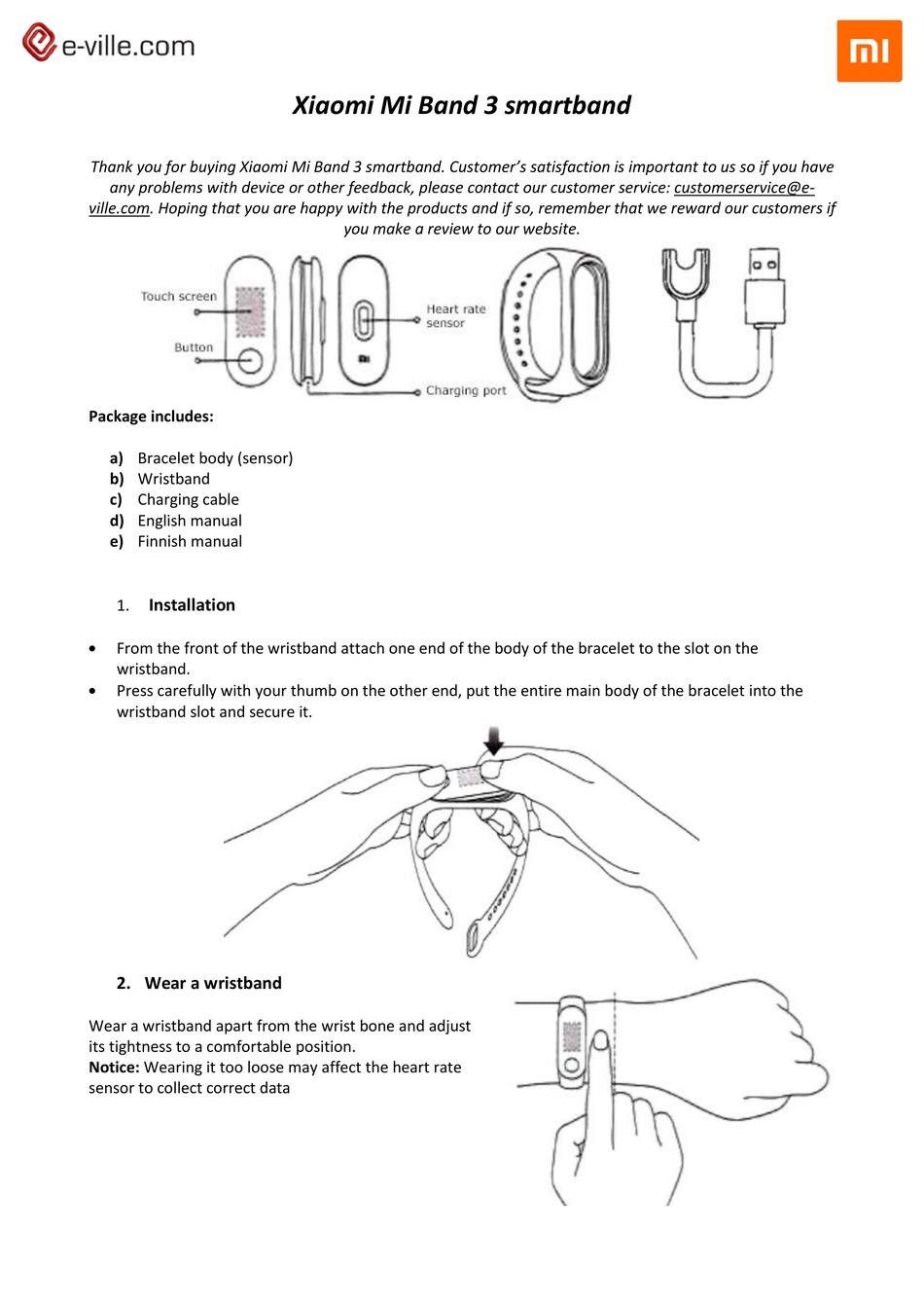 Xiaomi Mi Band 3 User Manual Pdf Download Manualslib