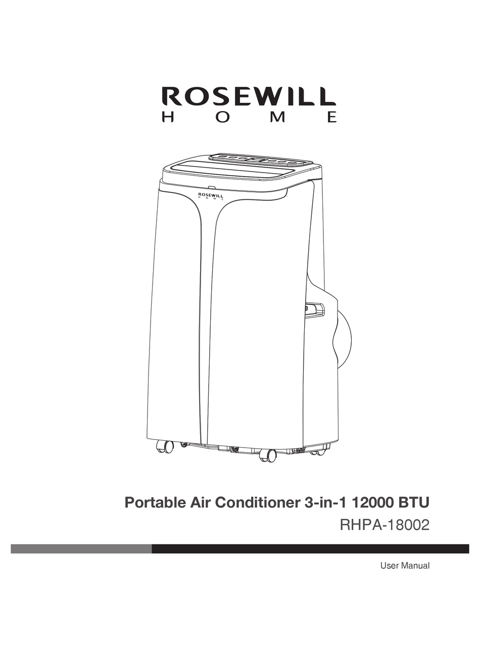 ROSEWILL RHPA-18002 AIR CONDITIONER 