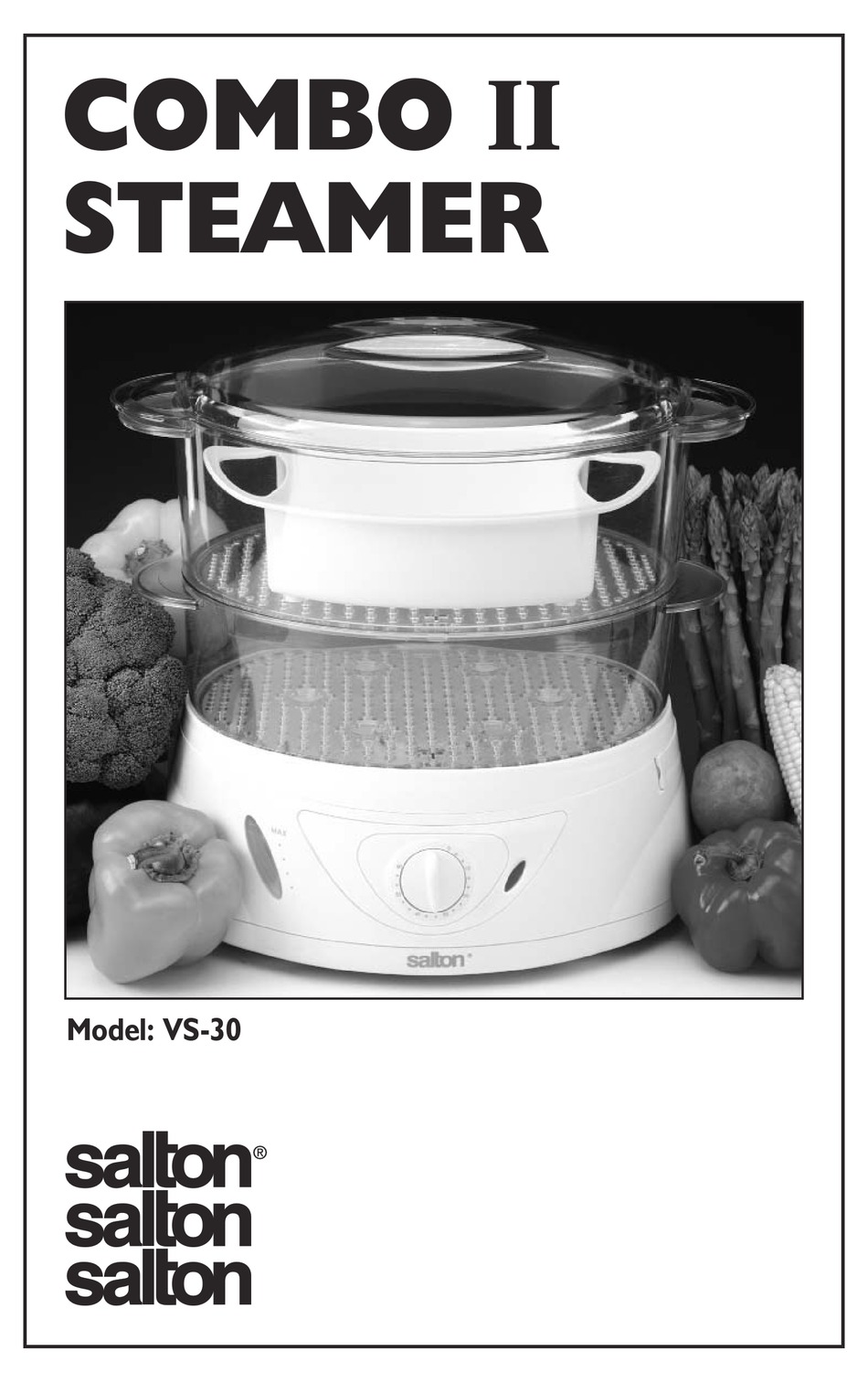 SALTON VS 30 ELECTRIC STEAMER MANUAL ManualsLib