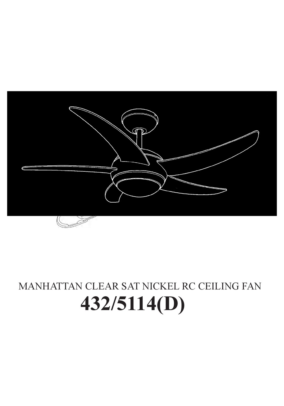 Manhattan Remote Control Ceiling Fan Instructions - Best Fan In