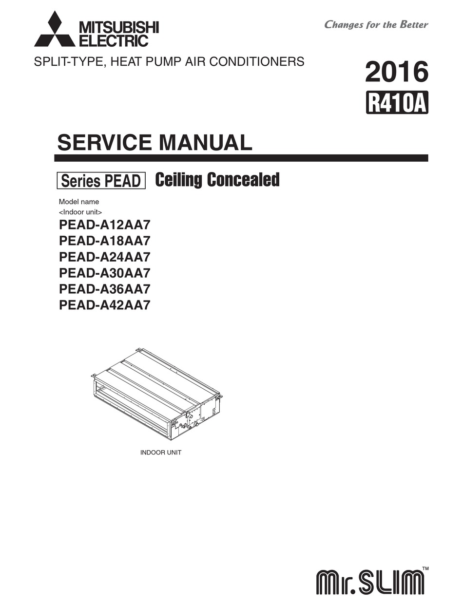 Mitsubishi Electric Pead Series Service Manual Pdf Download Manualslib