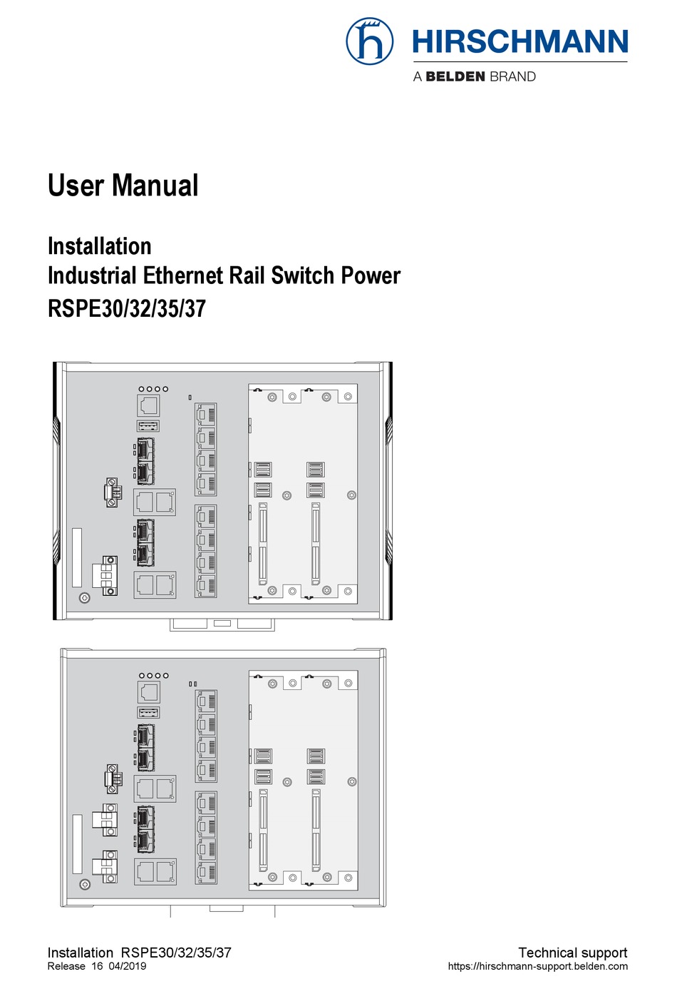 HIRSCHMANN RSPE30 USER MANUAL Pdf Download | ManualsLib