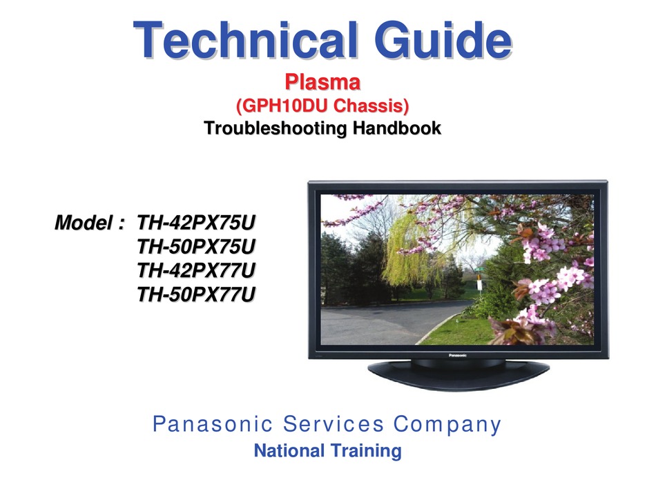 PANASONIC TH42PX75U PLASMA TV TECHNICAL MANUAL ManualsLib