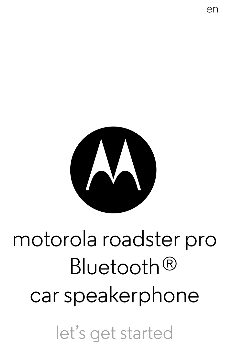 Motorola roadster hot sale