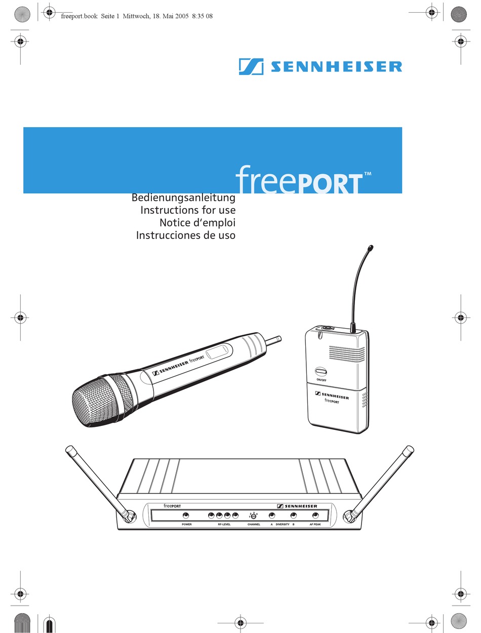 SENNHEISER FREEPORT MICROPHONE SYSTEM INSTRUCTIONS FOR USE MANUAL ManualsLib