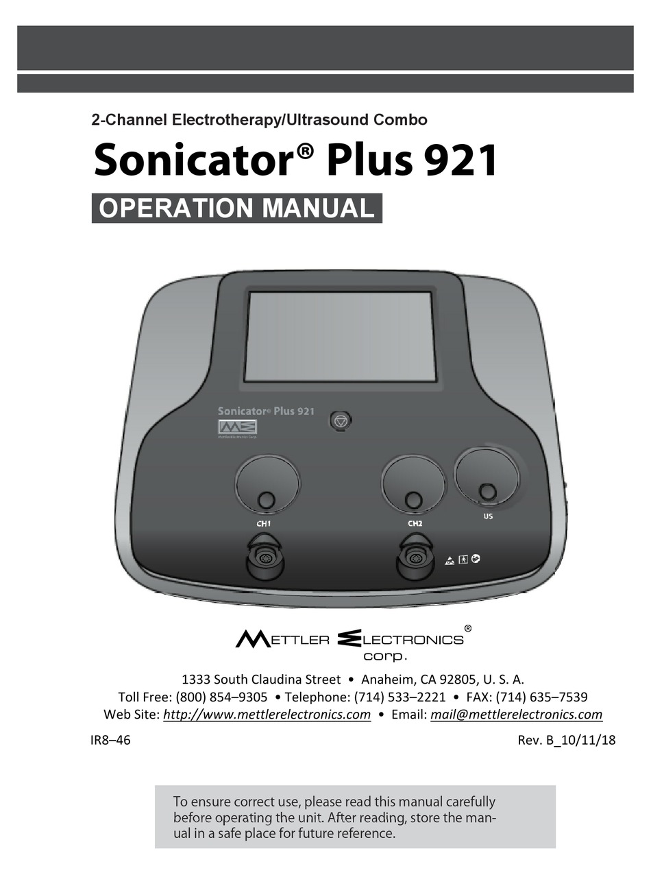 Sonicator Plus 941 Combo Stem and Ultrasound For Sale