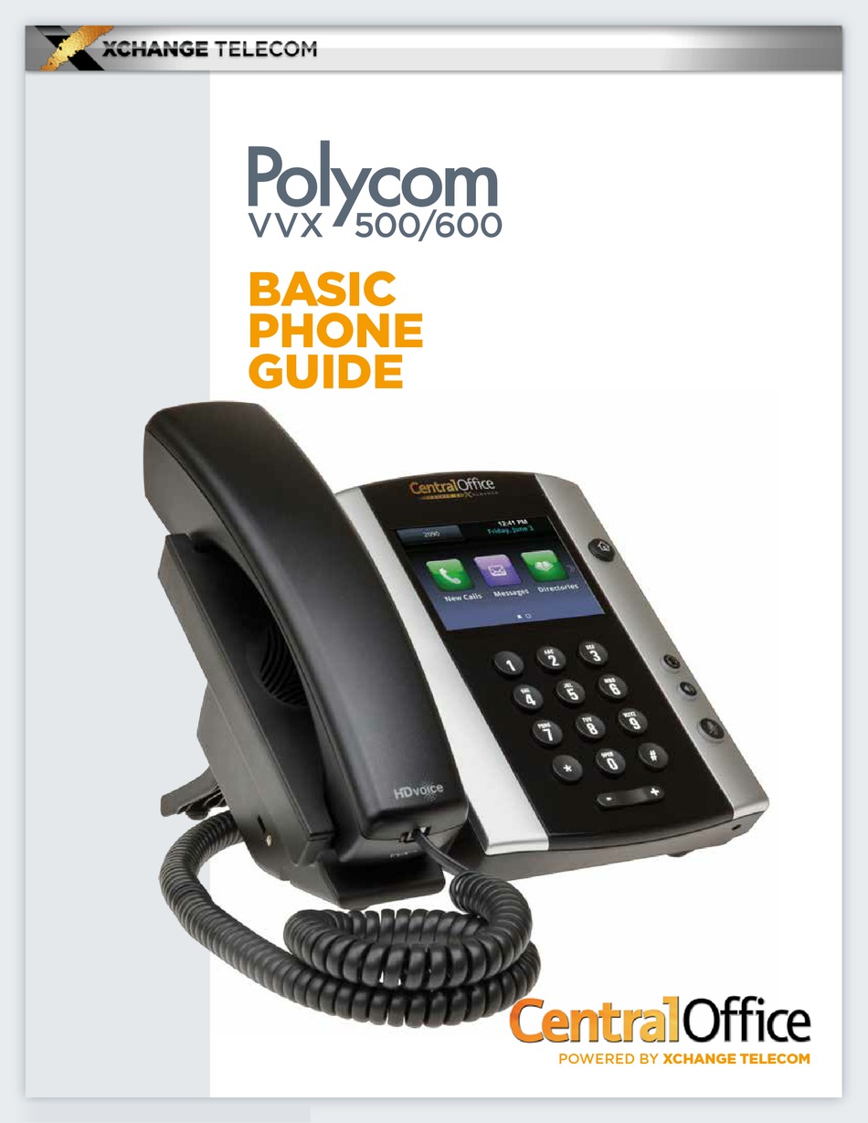 Polycom Vvx 500 Ip Phone Basic Phone Manual 