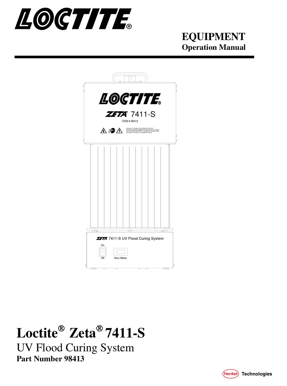 LOCTITE ZETA 7411S OPERATION MANUAL Pdf Download ManualsLib