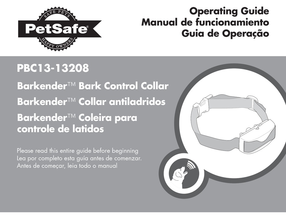 PETSAFE BARKENDER PBC1313208 OPERATING MANUAL Pdf Download ManualsLib