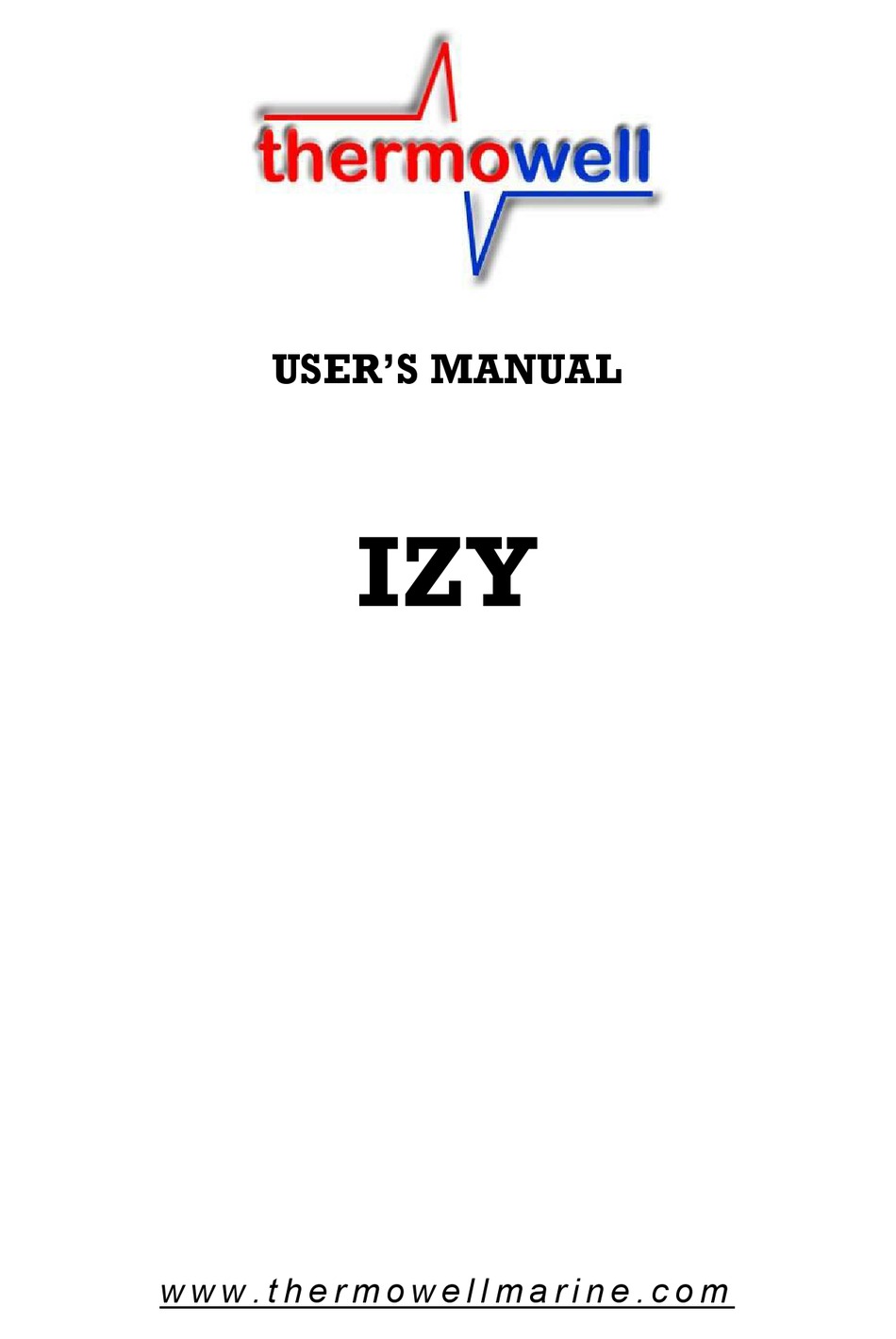 THERMOWELL IZY USER MANUAL Pdf Download ManualsLib