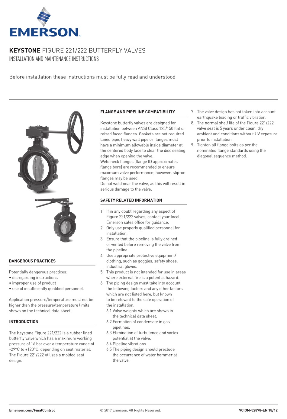 Keystone Butterfly Valves, Figure 320/322