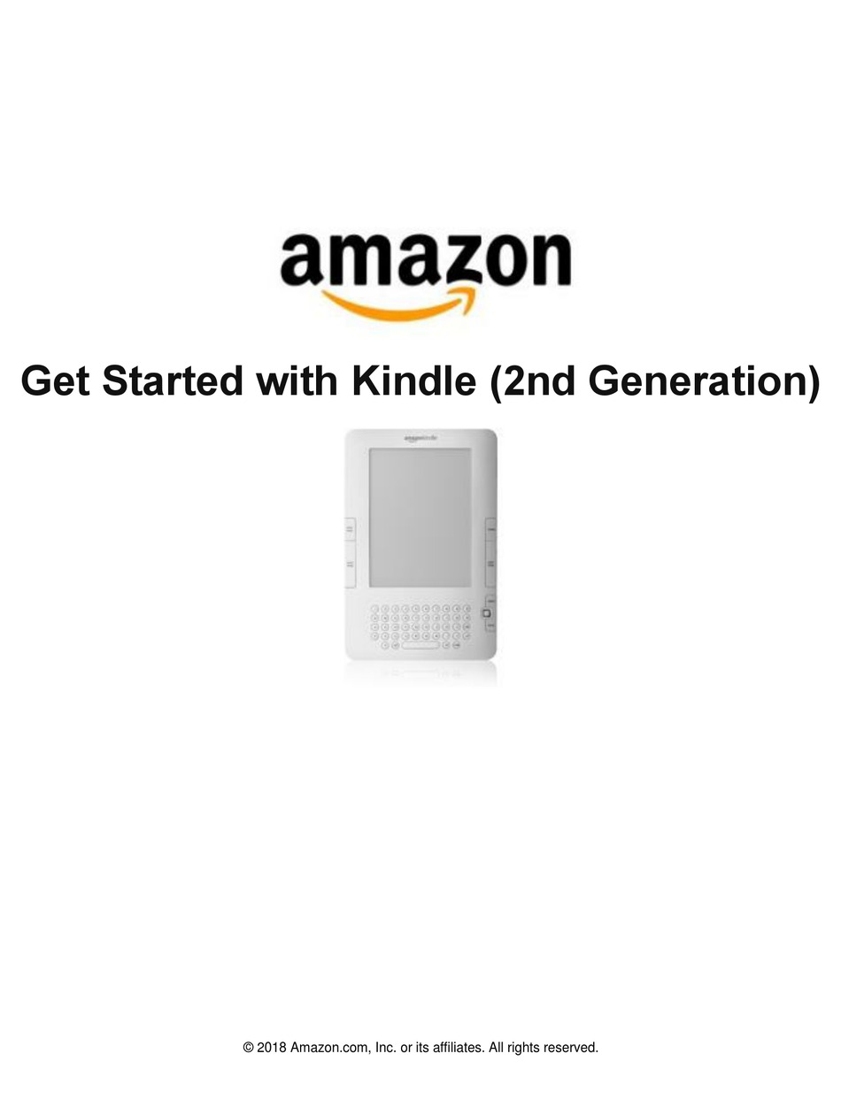 AMAZON KINDLE EBOOK READER GET STARTED ManualsLib