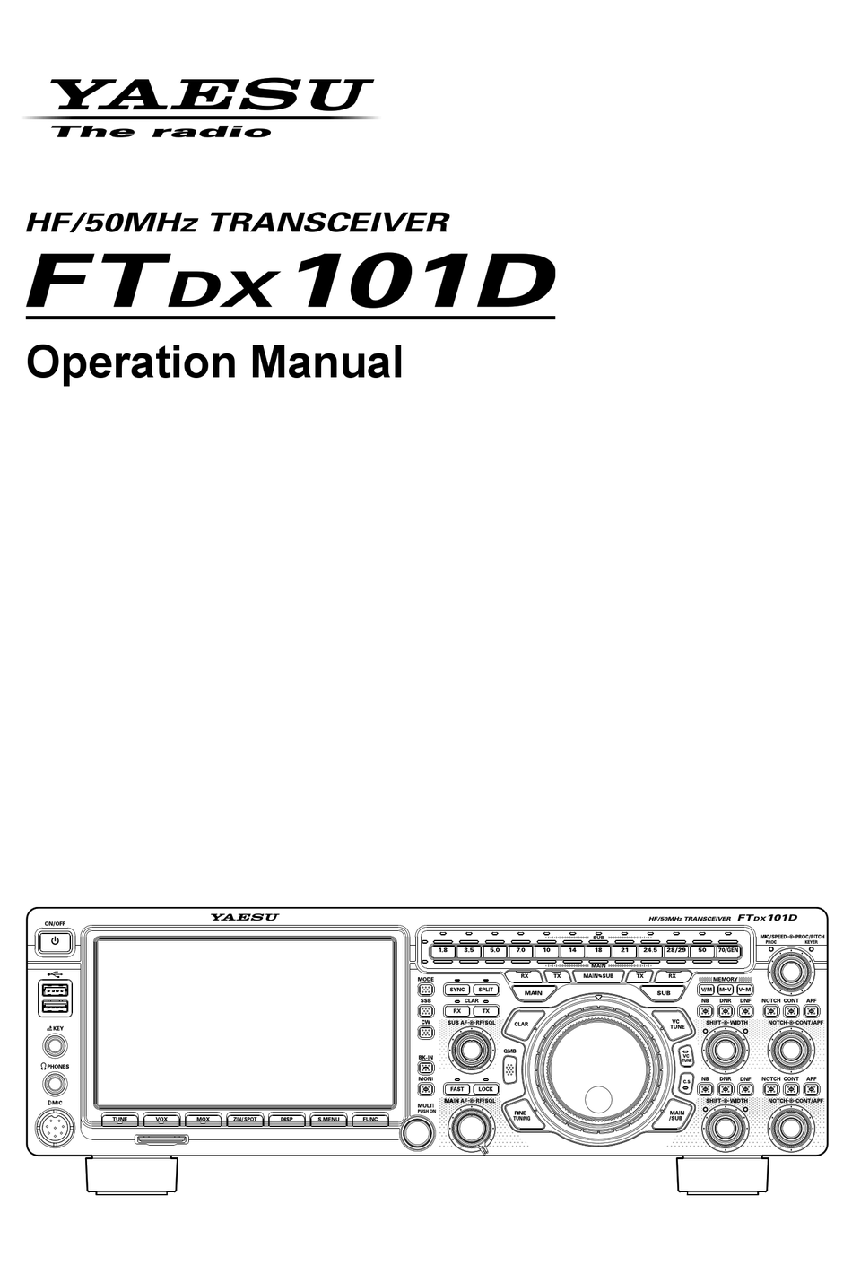 YAESU FTDX101D OPERATION MANUAL Pdf Download | ManualsLib