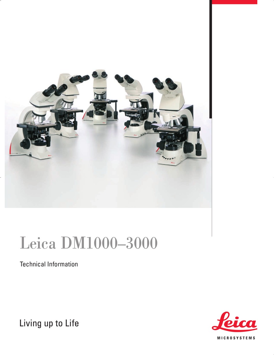 LEICA DM1000 MICROSCOPE TECHNICAL INFORMATION ManualsLib