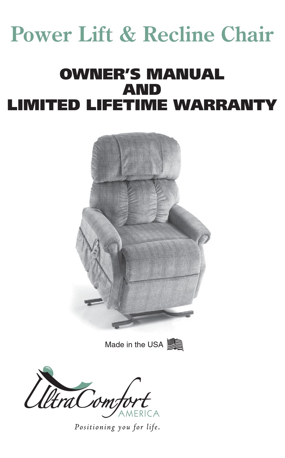 ultra comfort lift chair manual