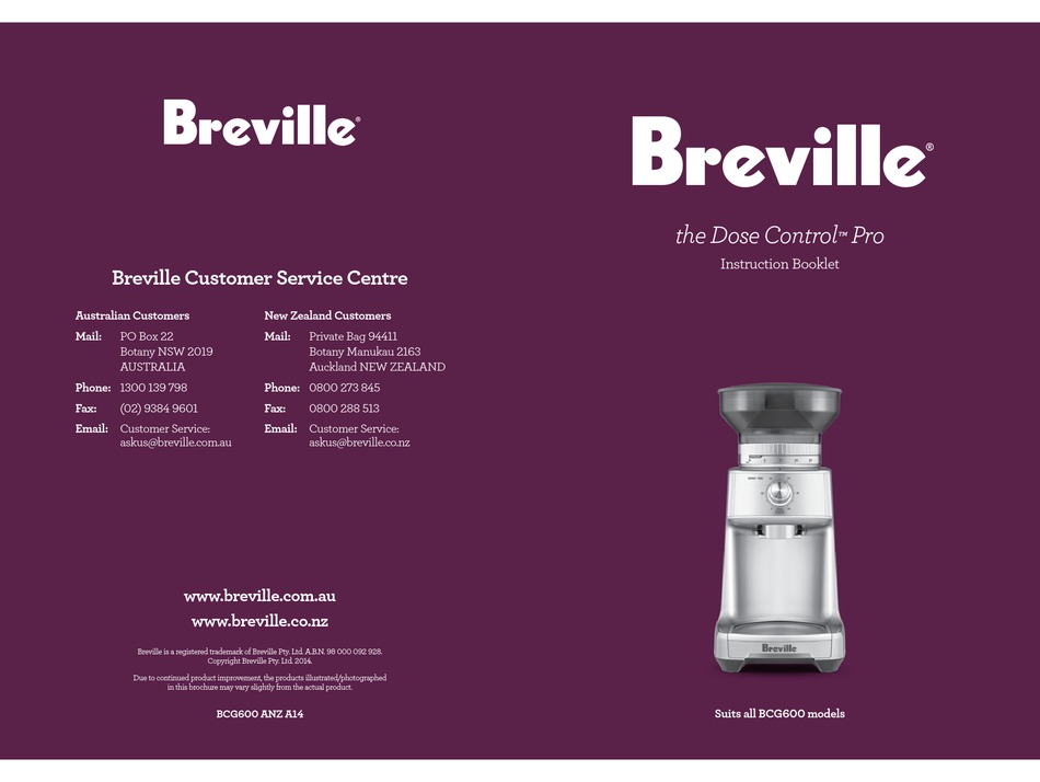 Breville BCG400SIL the Dose Control Coffee-Grinder