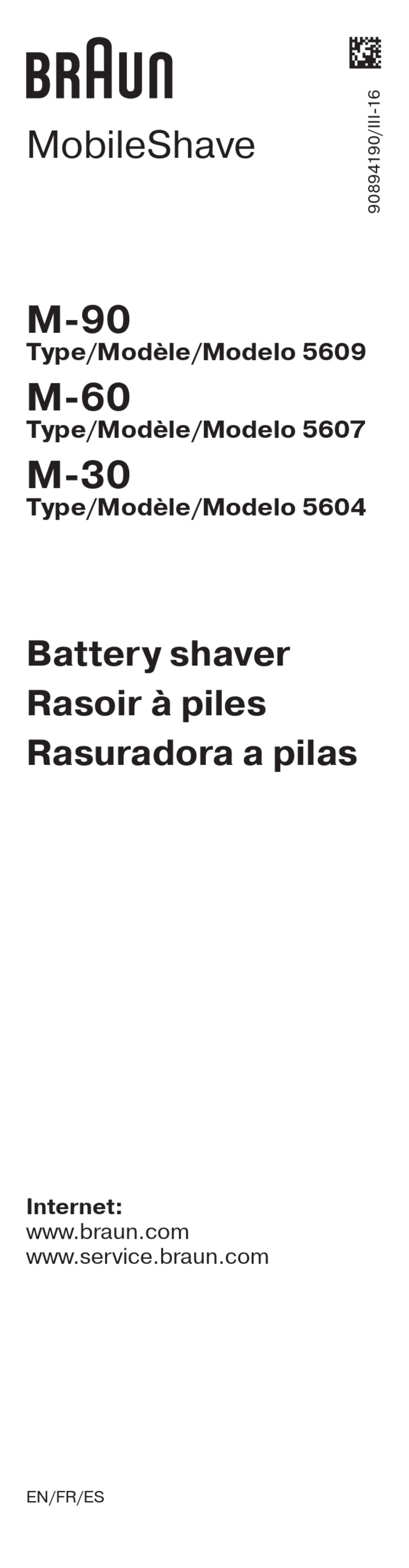 Braun Mobileshave M 90 Service Manual Pdf Download Manualslib