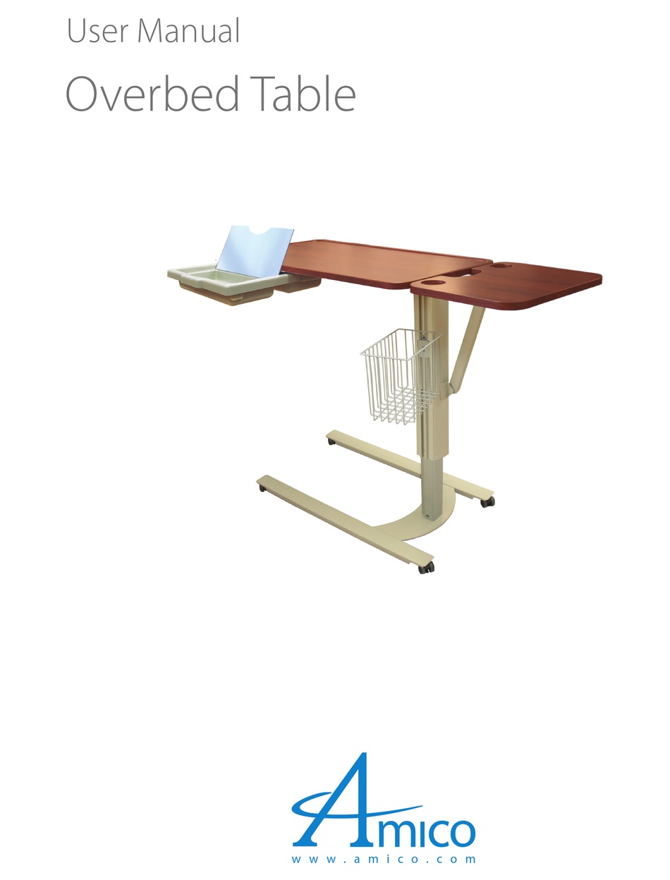 AMICO OVERBED TABLE INDOOR FURNISHING USER MANUAL ManualsLib