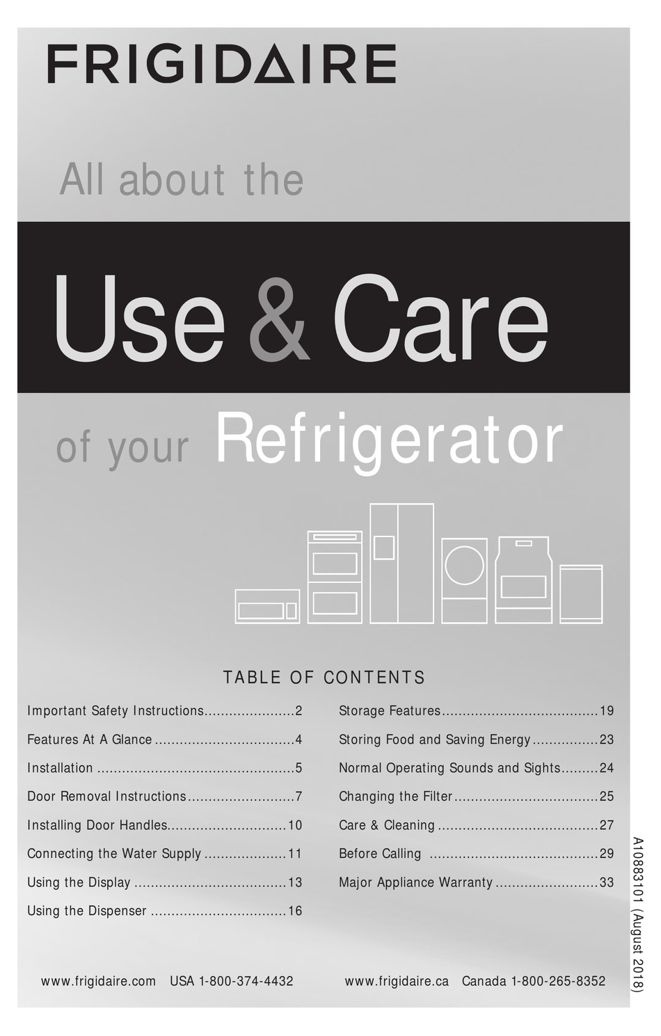Frigidaire Refrigerator Manual Online Pdf / Pdf Download Frigidaire