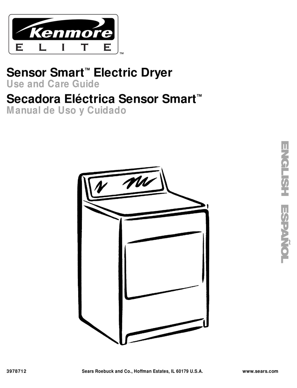 KENMORE SENSOR SMART DRYER USE AND CARE MANUAL ManuaLib