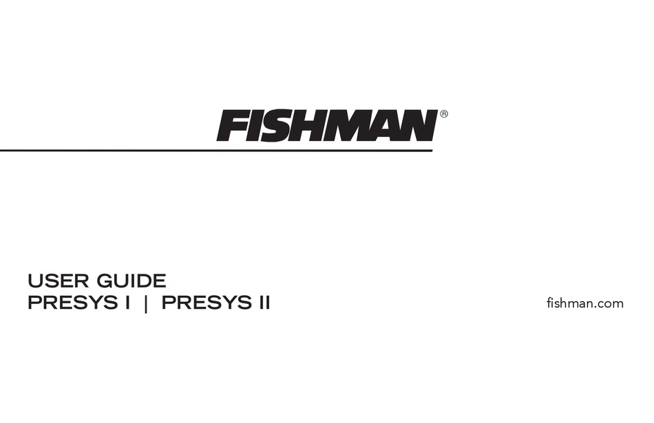 fishman sonitone manual