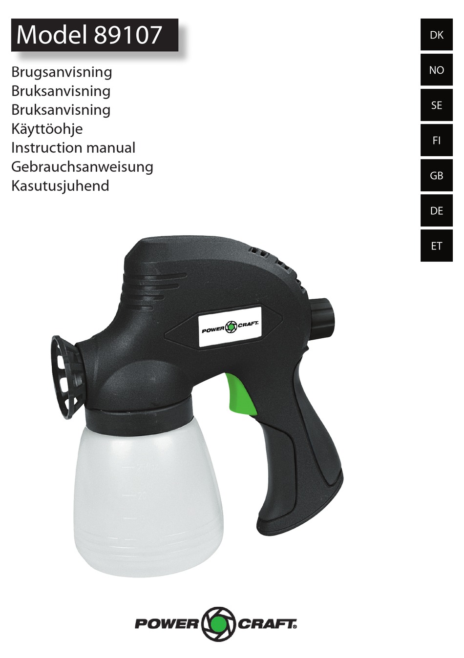 Image of Power Craft 89107 paint sprayer