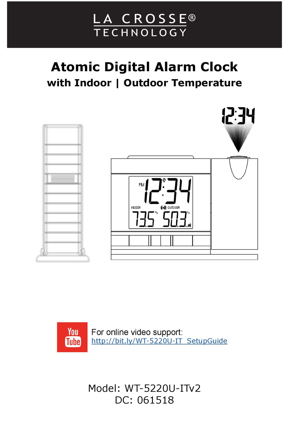 LA CROSSE TECHNOLOGY WT5220UITV2 ALARM CLOCK MANUAL ManualsLib