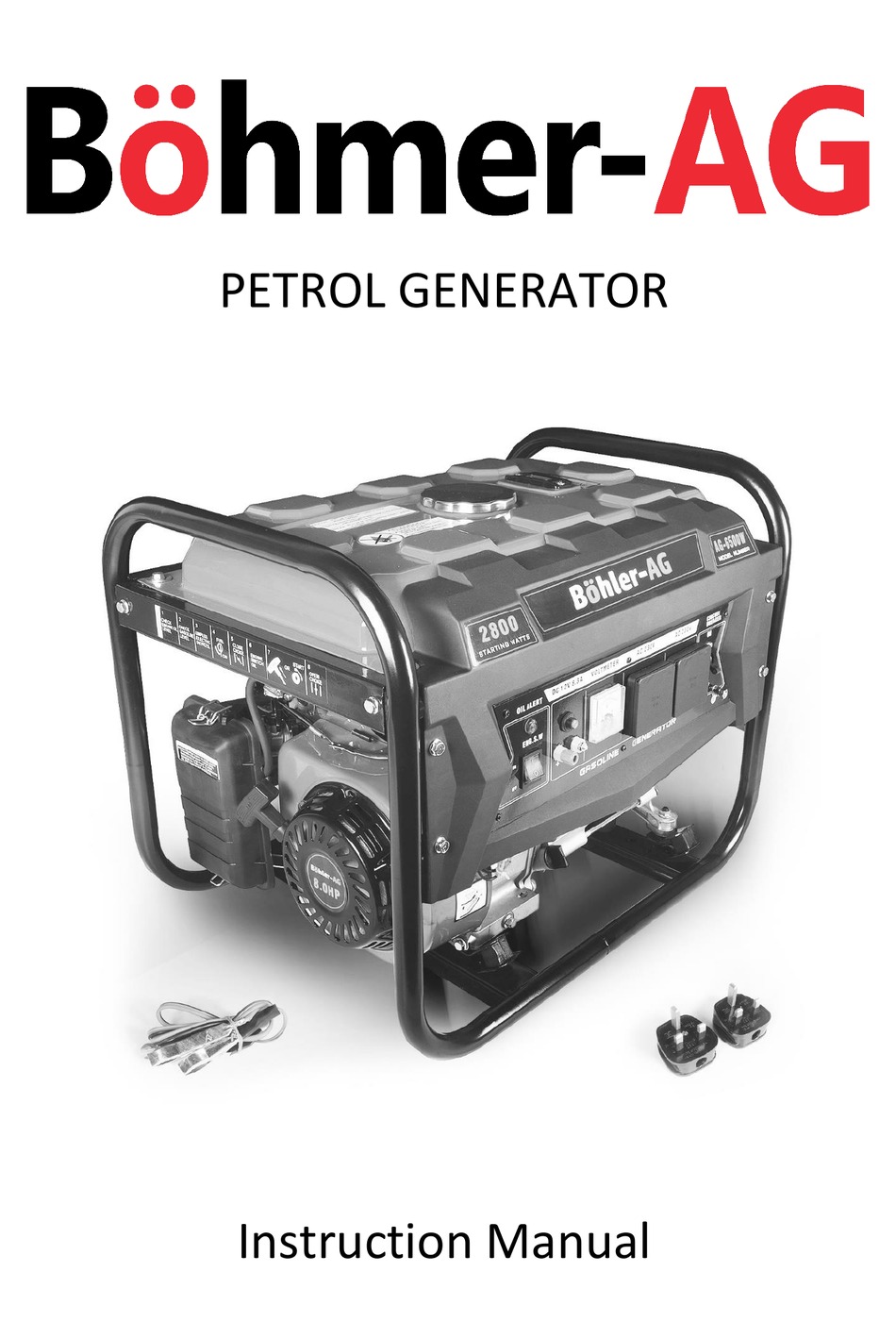 BOHMERAG W SERIES PORTABLE GENERATOR INSTRUCTION MANUAL ManualsLib