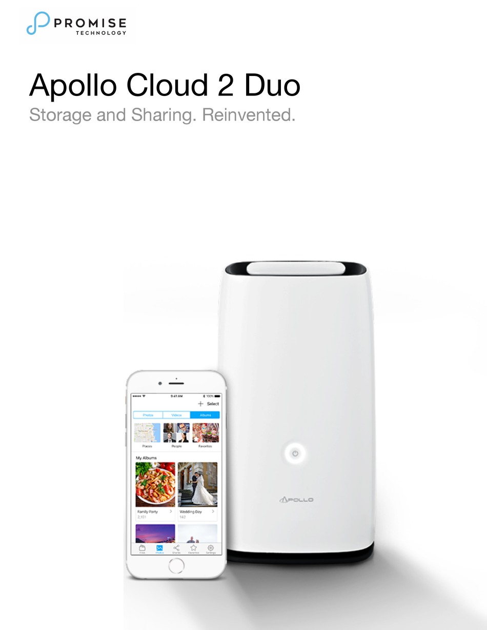 Promise Technology Apollo Cloud 2 Duo Manual Pdf Download Manualslib