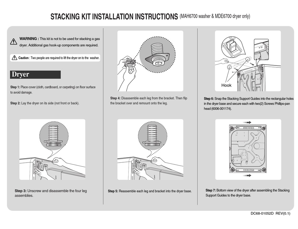 MAYTAG STACKING KIT INSTALLATION INSTRUCTIONS Pdf Download ManualsLib