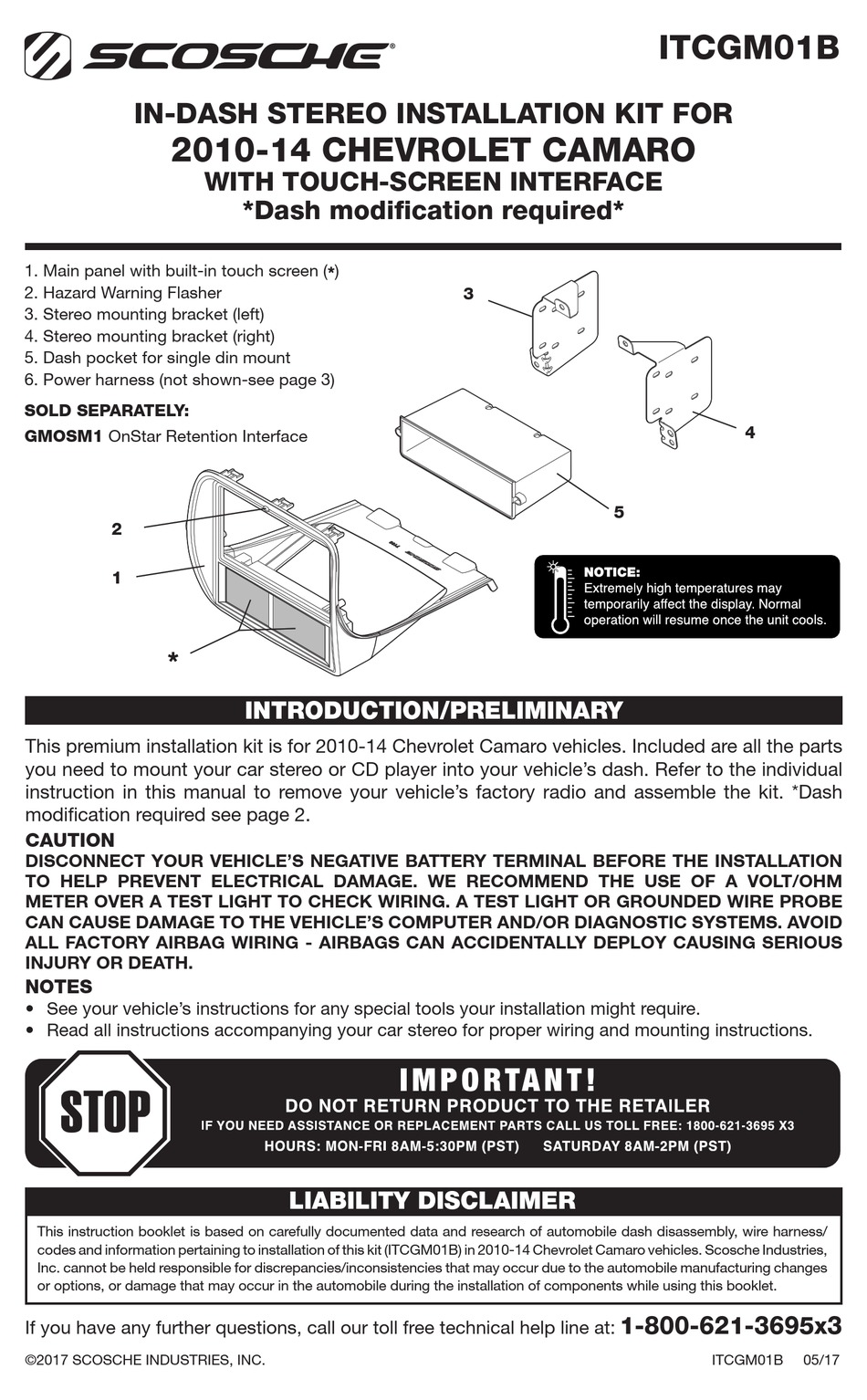 Scosche Itcgm01b Installation Manual Pdf Download Manualslib