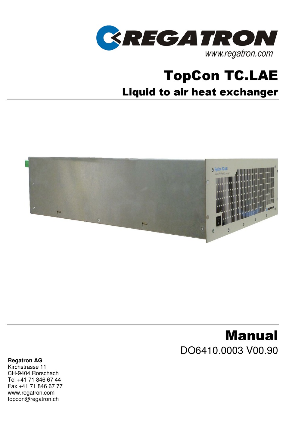 REGATRON TOPCON TC.LAE MANUAL Pdf Download ManualsLib