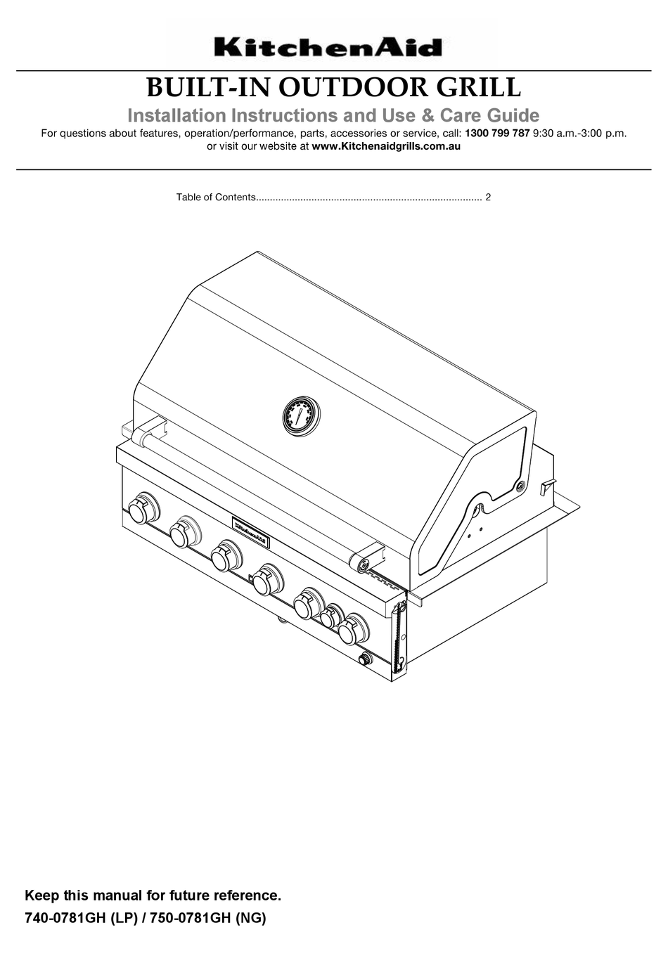 Replacement Grill Parts for KitchenAid 740-0781