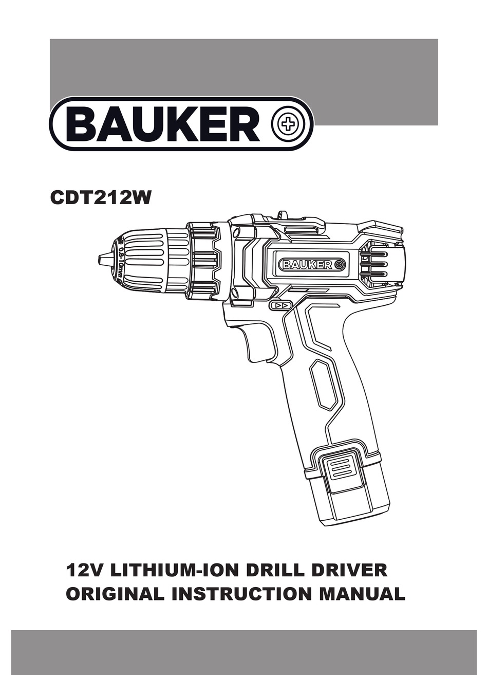 Bauker 12v discount cordless drill driver