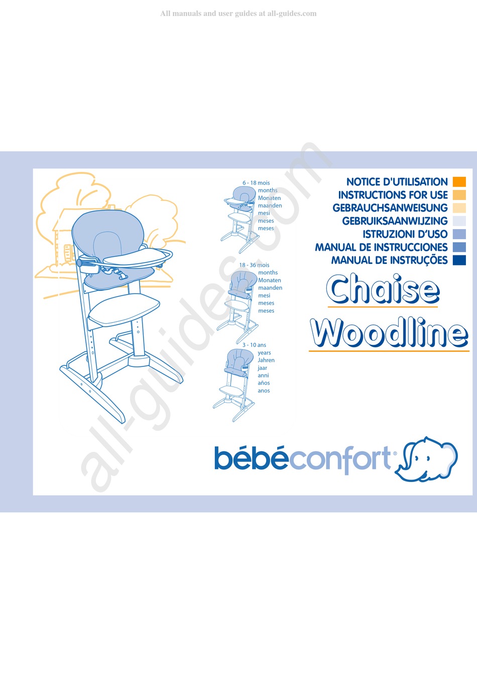 Bebe Confort Chaise Woodline Instructions For Use Manual Pdf Download Manualslib