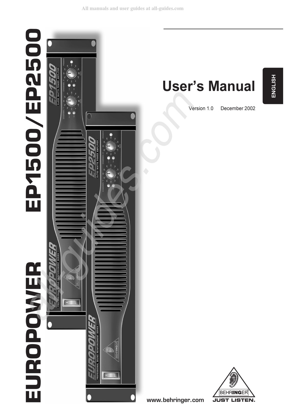 Behringer ep2500 схема