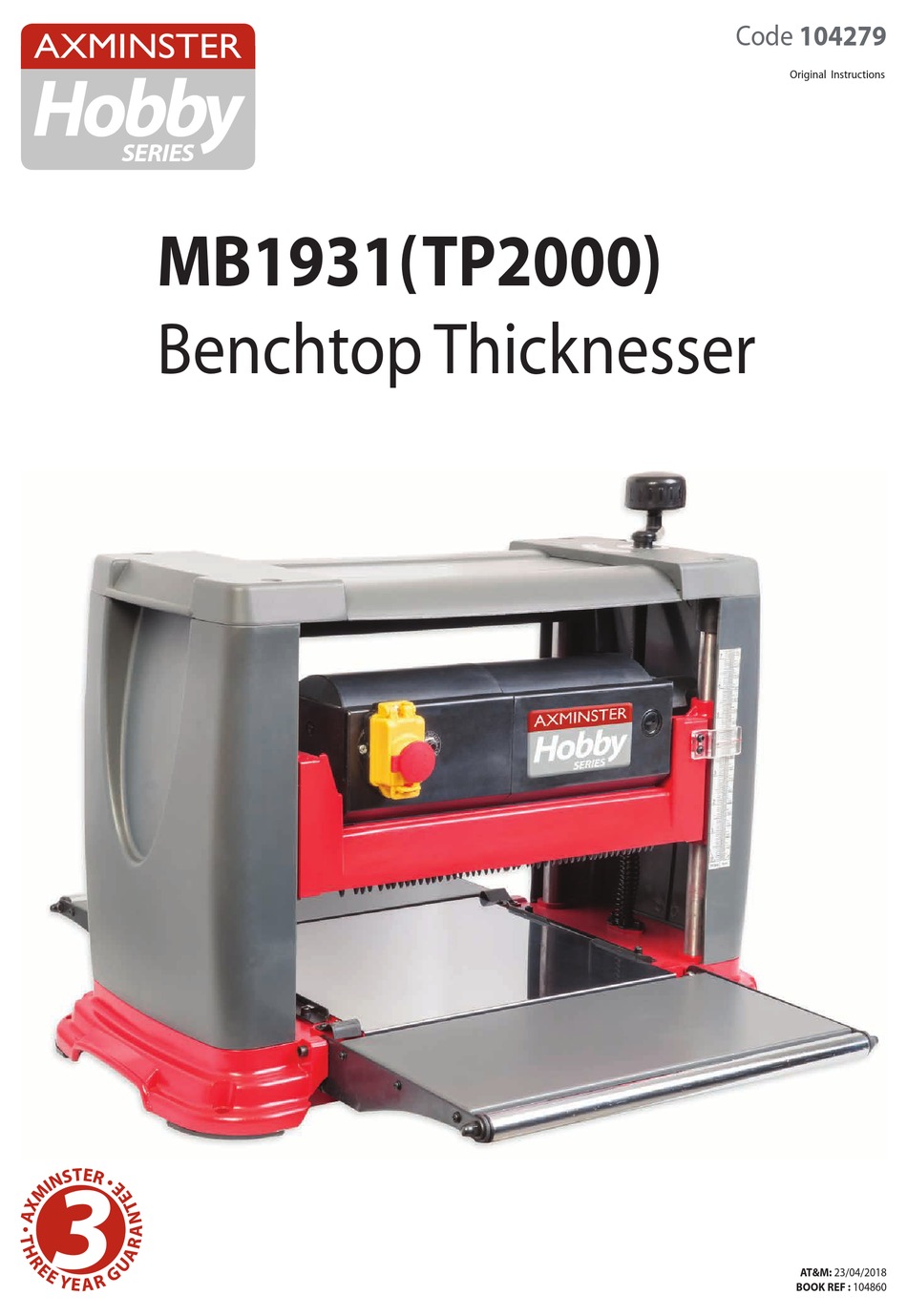 AXMINSTER HOBBY SERIES POWER TOOL ORIGINAL INSTRUCTIONS MANUAL ManualsLib