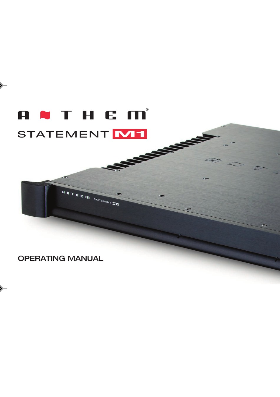 ANTHEM STATEMENT M1 AMPLIFIER OPERATING MANUAL ManualsLib