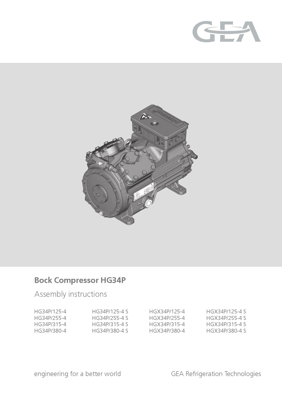 Gea Hg34p Series Assembly Instructions Manual Pdf Download Manualslib