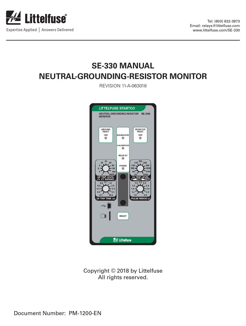 Littelfuse Se 330 Manual Pdf Download Manualslib