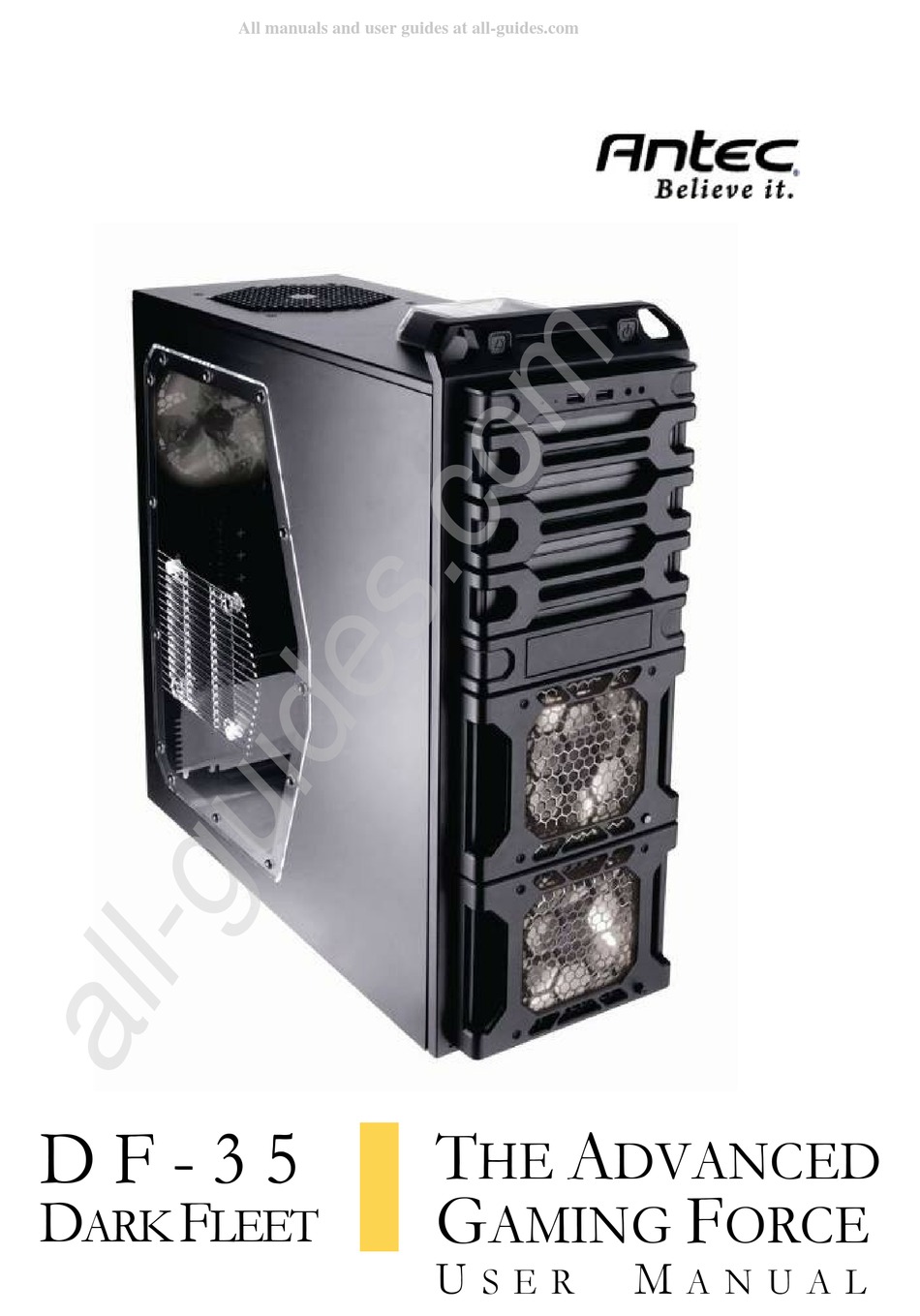 Antec Dark Fleet Df 35 User Manual Pdf Download Manualslib