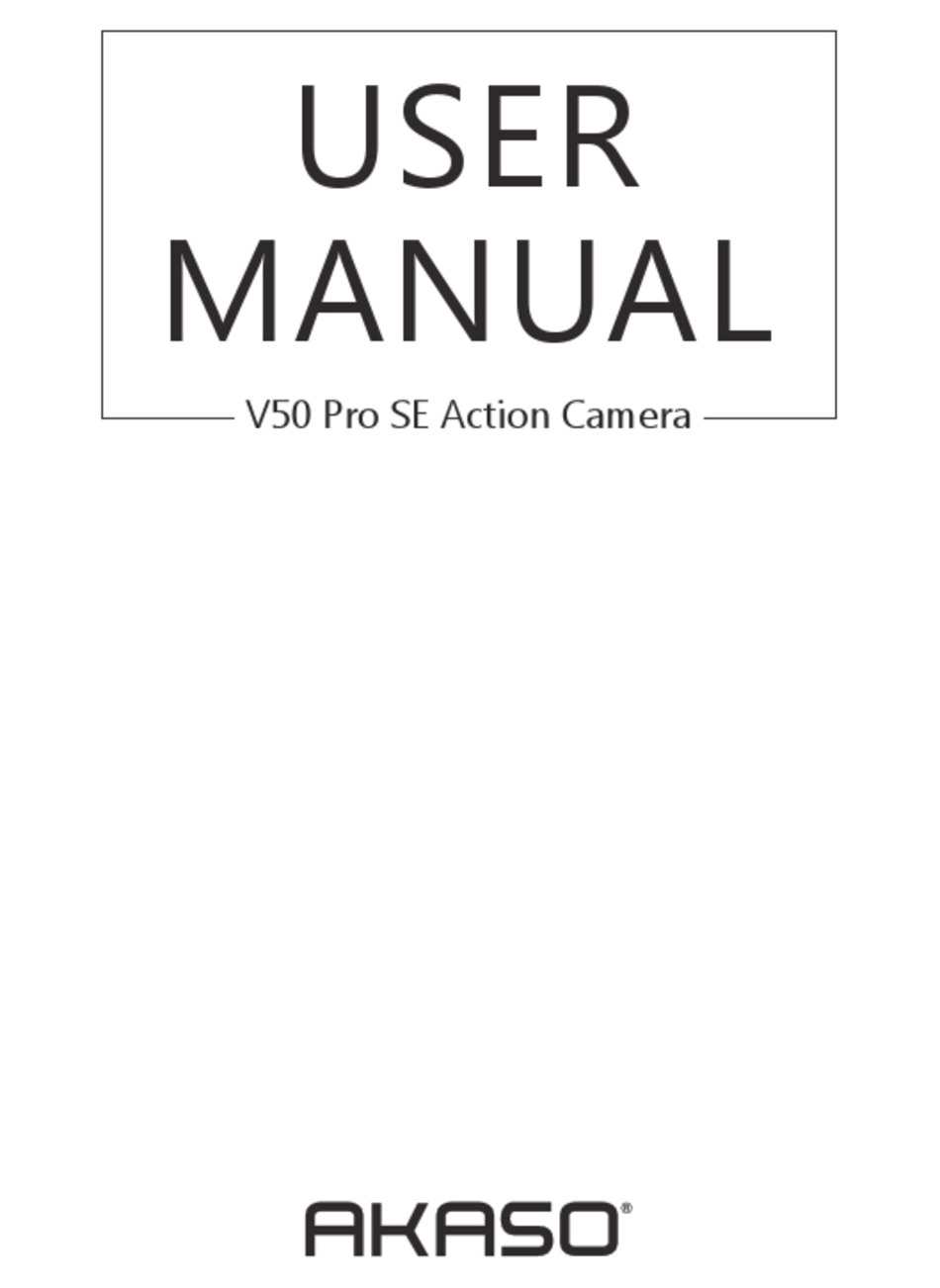 Akaso V50 Pro Se User Manual Pdf Download Manualslib