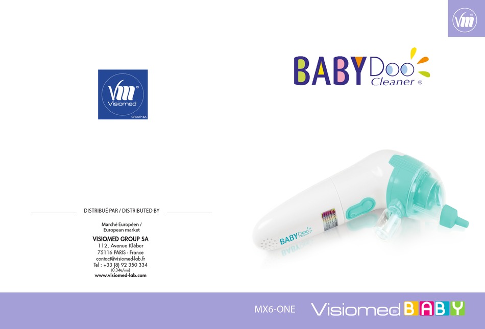 Visiomed Baby Doo Cleaner Mx6 One User Manual Pdf Download Manualslib