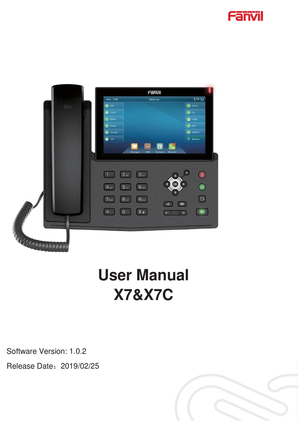 Fanvil X7 User Manual Pdf Download Manualslib