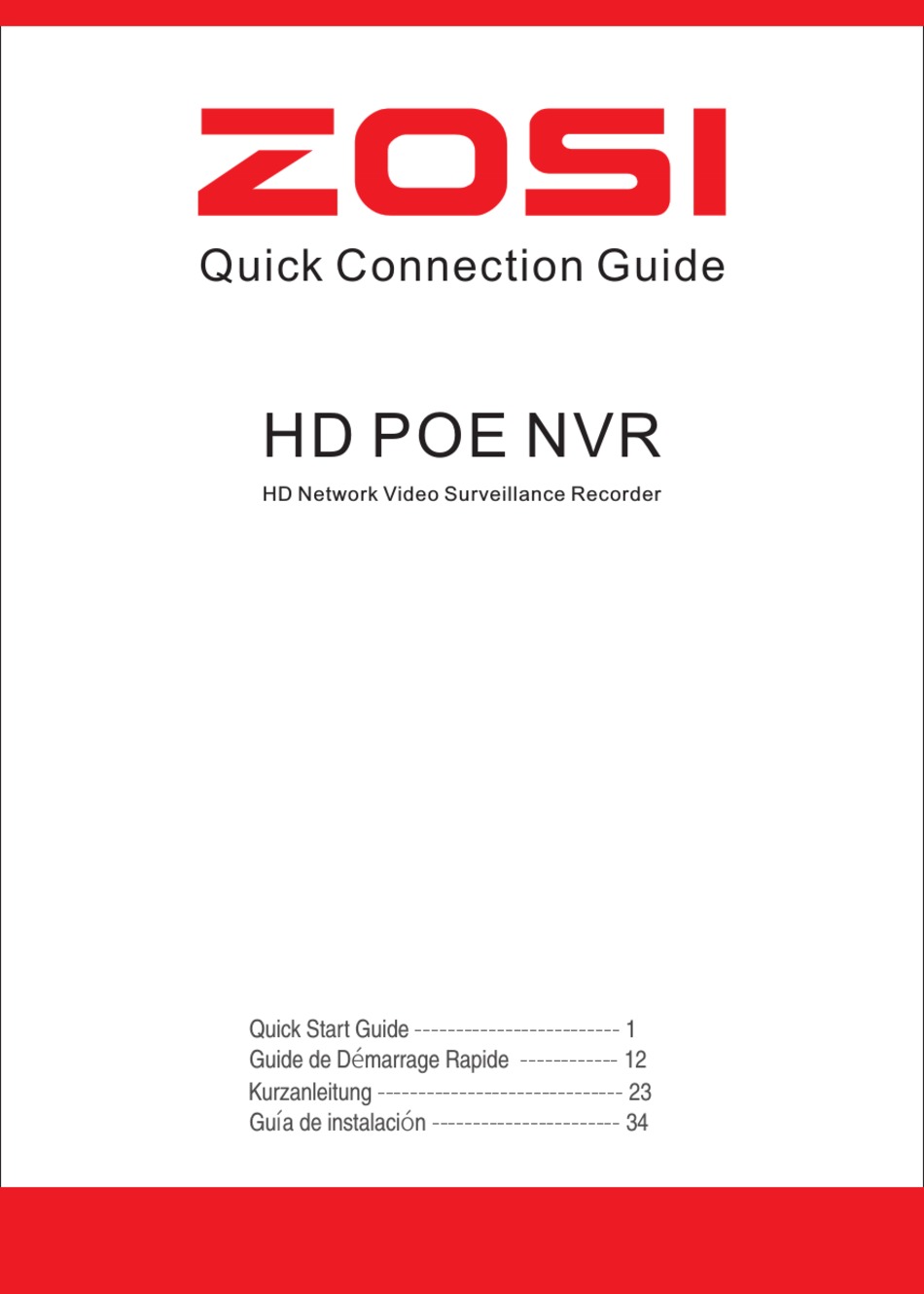 ZOSI HD POE NVR DVR QUICK CONNECTION MANUAL ManualsLib