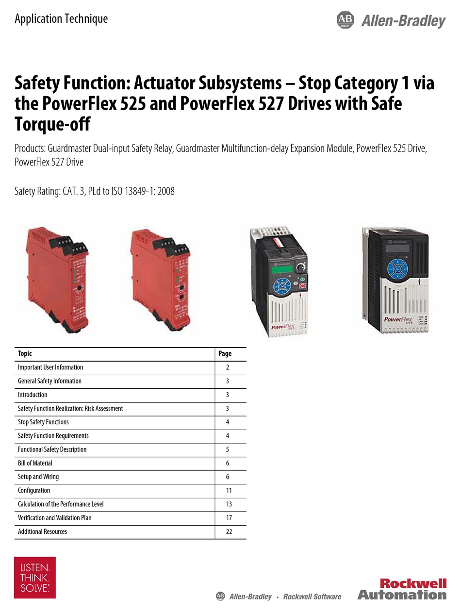 powerflex 525 parameters user manual