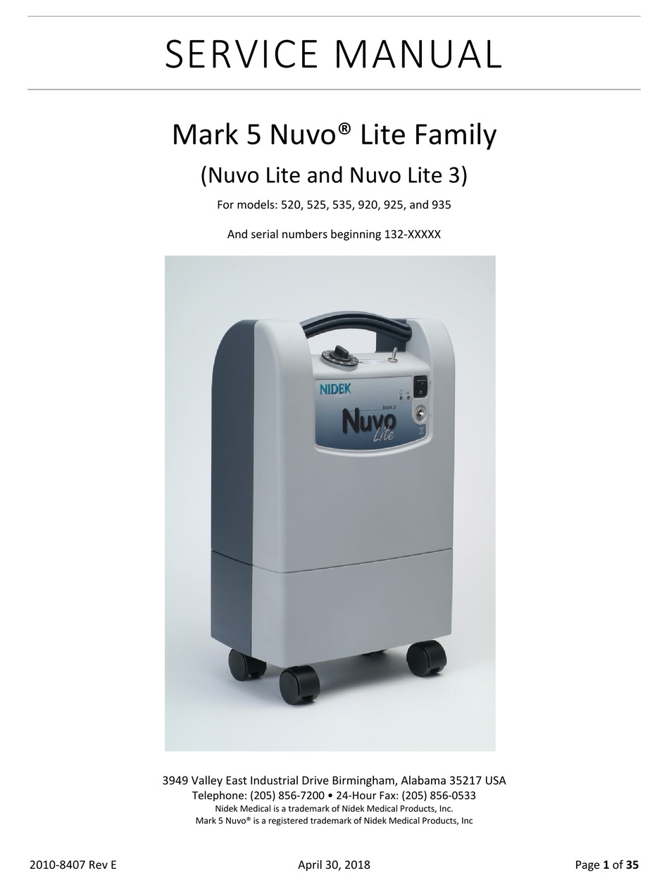 Nidek Medical Mark 5 Nuvo Lite Series Service Manual Pdf Download Manualslib Nidek Medical Mark 5 Nuvo Lite Series Service Manual Pdf Download Manualslib