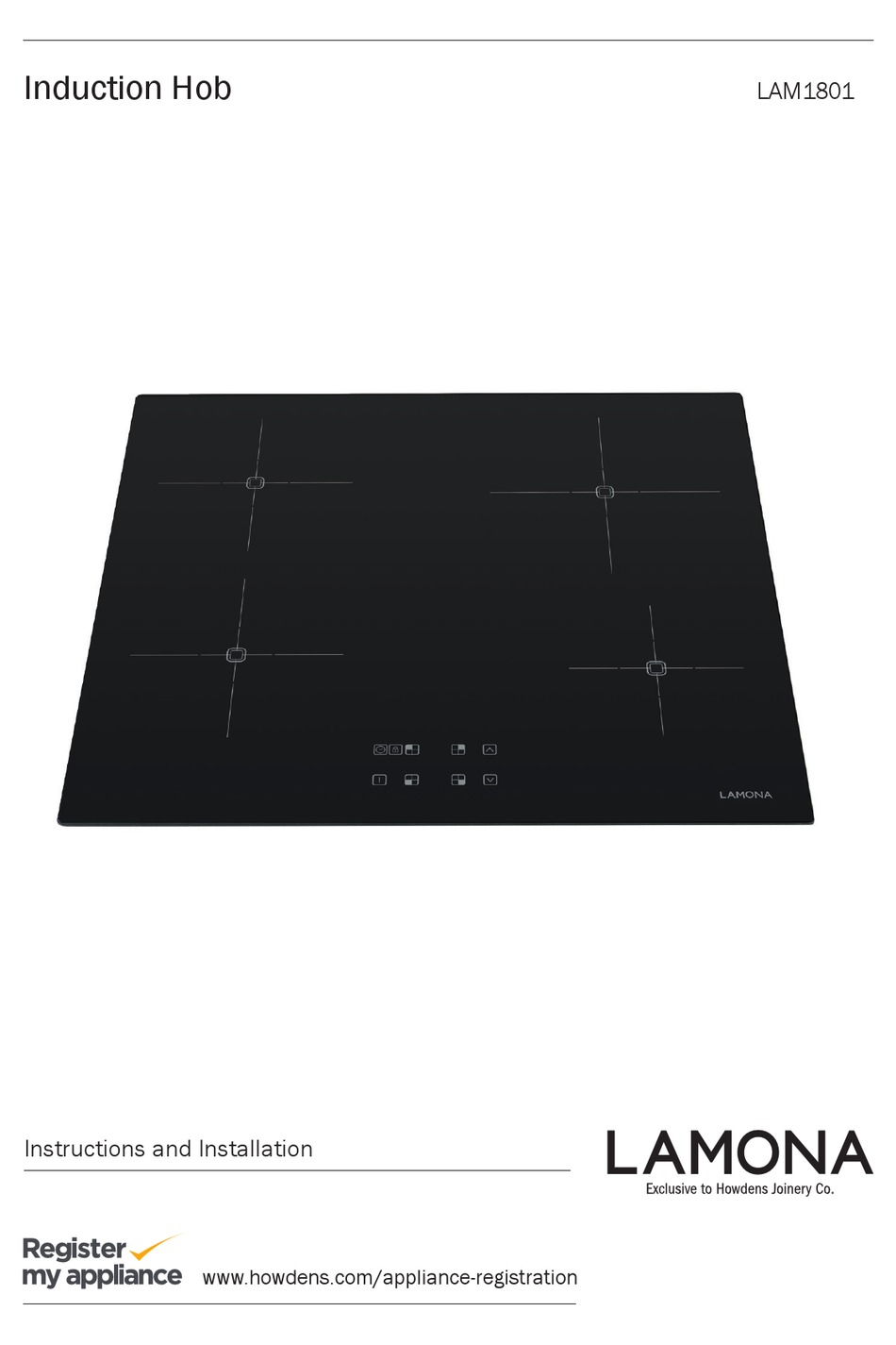 lamona lam1801 induction hob